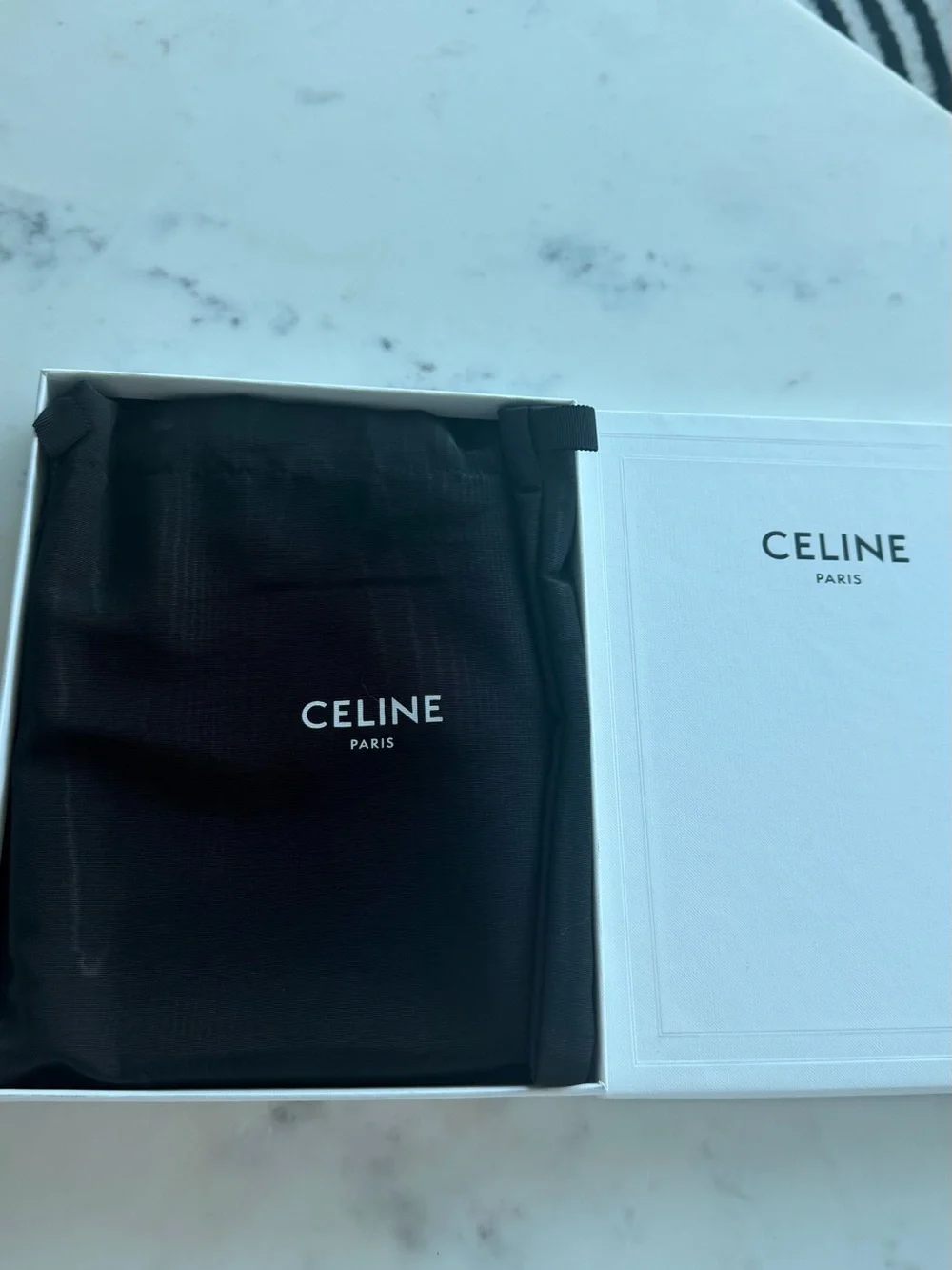 Celine Medium Triomphe Canvas & Calfskin Notebook Cover + Notebook